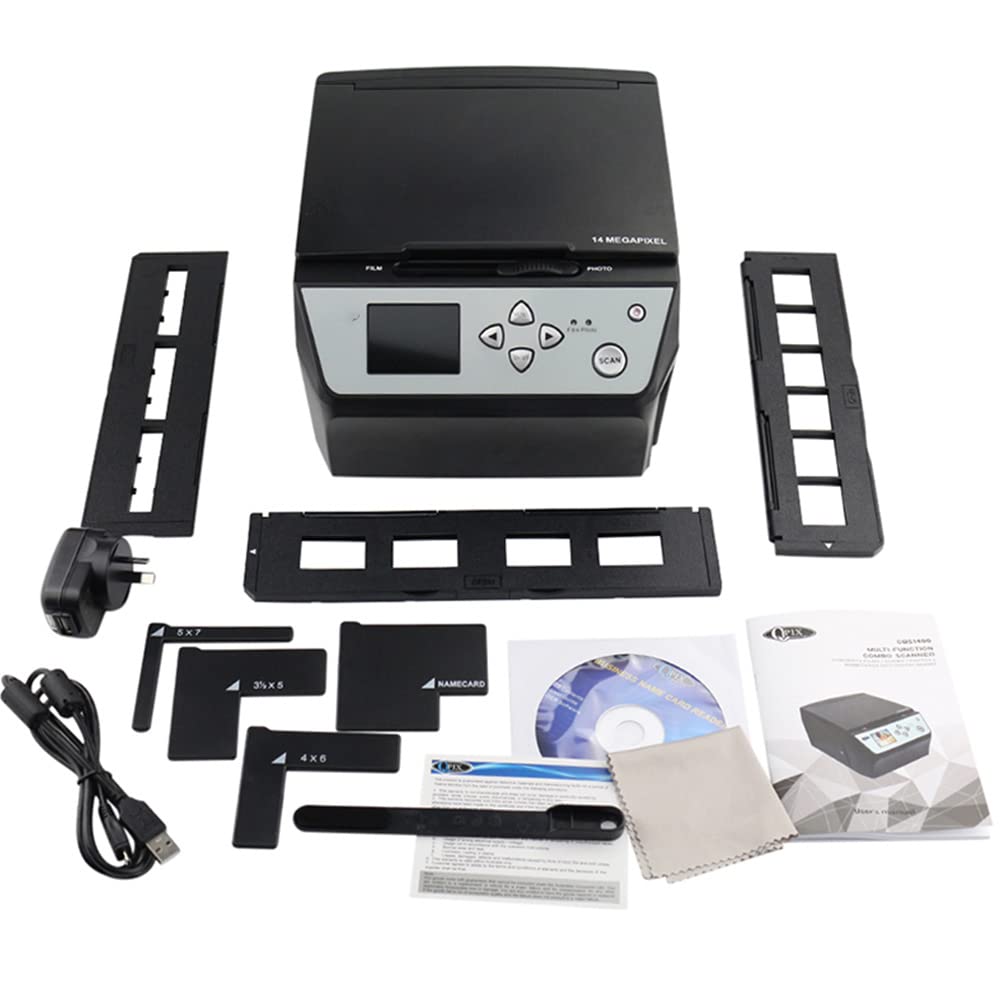 Scanner per diapositive per pellicole, scanner per pellicole e diapositive all-in-1 da 22 MP, scanner multifunzione, conversione di 135 pellicole/diapositive da 35 mm/110 pellicole/foto/documenti