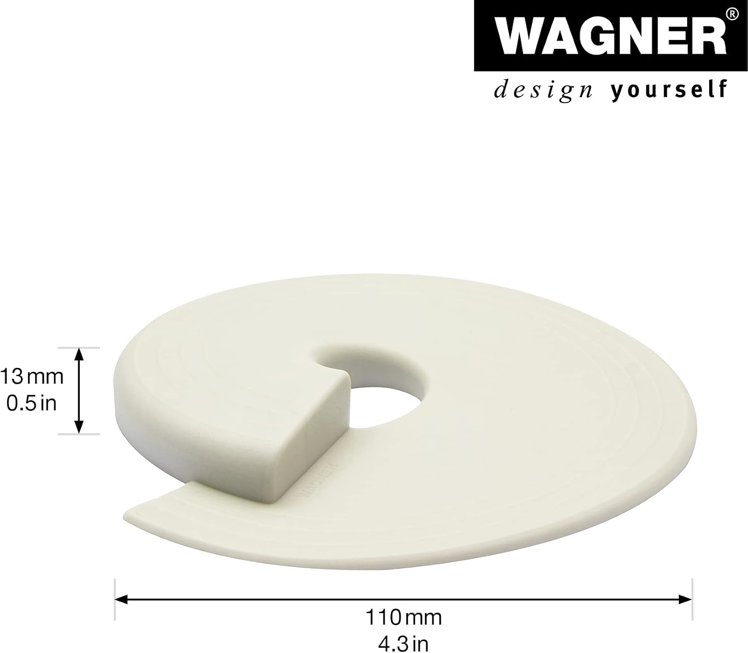 Wagner Door Wedge/Doorstop, diameter 110 x 13 mm, White Design Wedge Made of an Innovative elastomer - Image 3