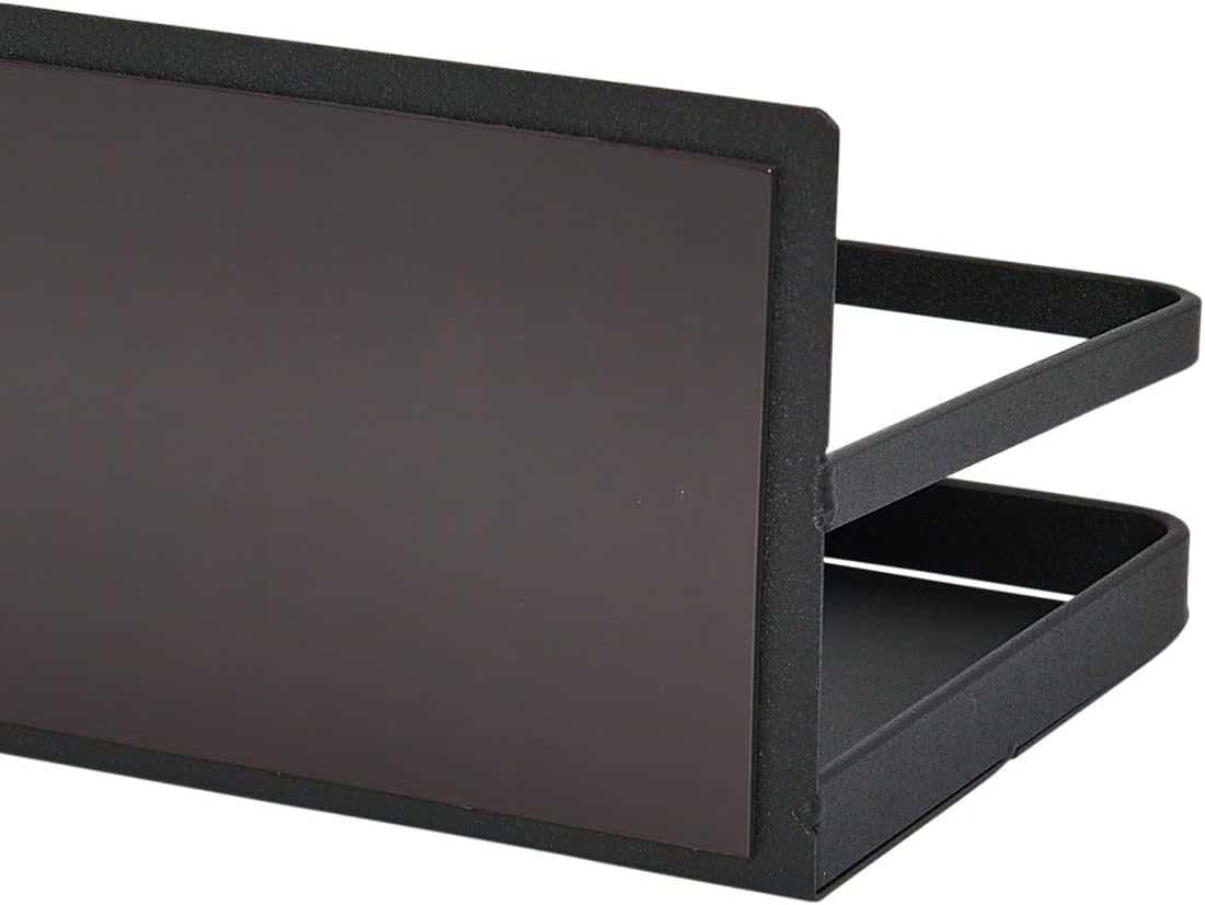 Household Essentials Metal Magnetic Spice Organizer, Black