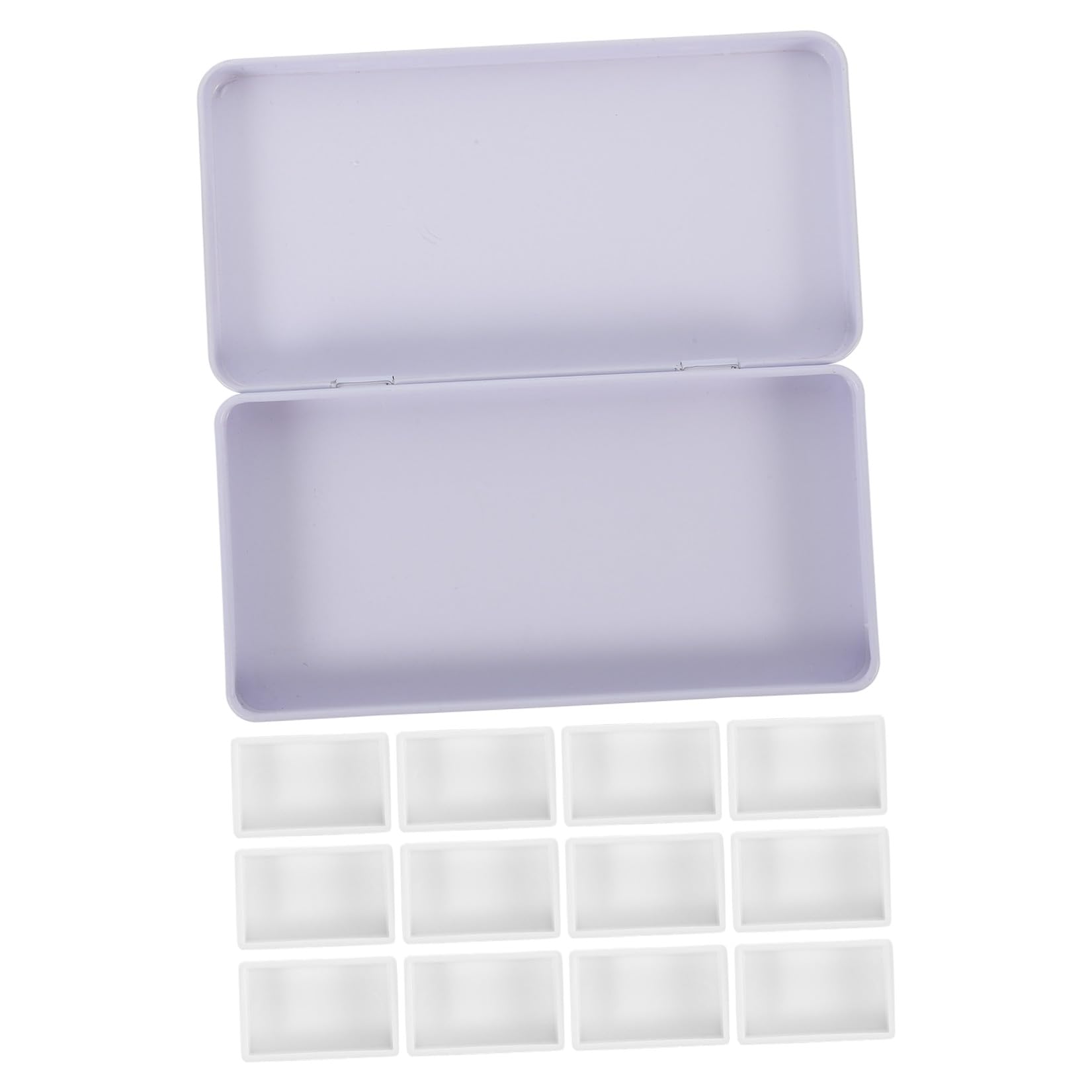 STOBOK 4juegos Estuche Portátil De Acuarelas Compartimentos Vacíos Caja De Pintura De Hojalata Para Artistas y Estudiantes Para Manualidades y