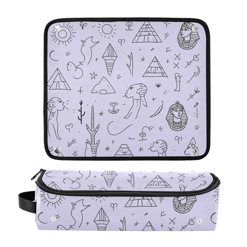 Bolso de viaje para herramientas de cabello con tapete resistente al calor, protector contra el polvo, para planchas, rizadores y secadores de pelo miniatura 3