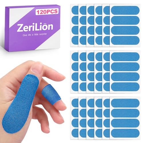 ZeriLion 120PCS Premium Bowling Finger Tape Thumb Tape, Durable Bowlers Tape for Fingers, Flexible Bowling Ball Tape, Thumb Protector, Bowling Accessories - Blue