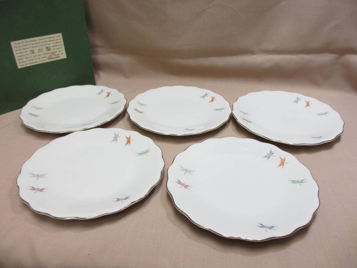 Amazon | 深川製磁 とんぼ 中皿 5枚 | ノーブランド品 | 小皿 通販