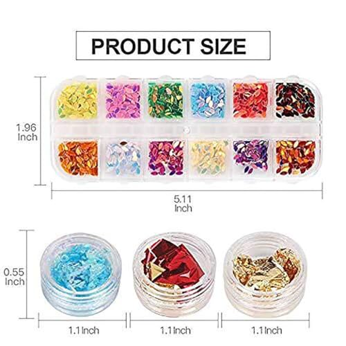 Nail Accessories, 8 Boxes Colorful Mix and Match of Rivet Steel Ball Materials for Make Up and Nail Beauty image 5