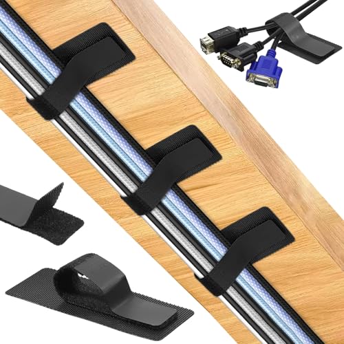 Ya en manzanajugosa.com: Redamancy Organizadores de Cables,30 Pares Soporte de Cables Mejorado, Bridas Reutilizables con Adhesivo Fuerte para Electrónica, Hogar y Oficina