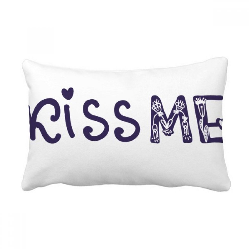 Coussin lombaire Kiss Me 40x60 cm multicolore avec insert pour canapé maison