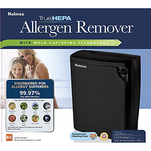Holmes HAP8650B-NU-2 True Hepa Console Air Purifier With Filter Life Monitor Bar And Quiet Operation thumb #5