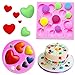 Stampo in Silicone a Forma di Cuore, FANDE Silicone Chocolate Candy Stampi da Forno Antiaderente, Riutilizzabile Cuocere Stampo in Silicone per Dolci, Cioccolato, Torta