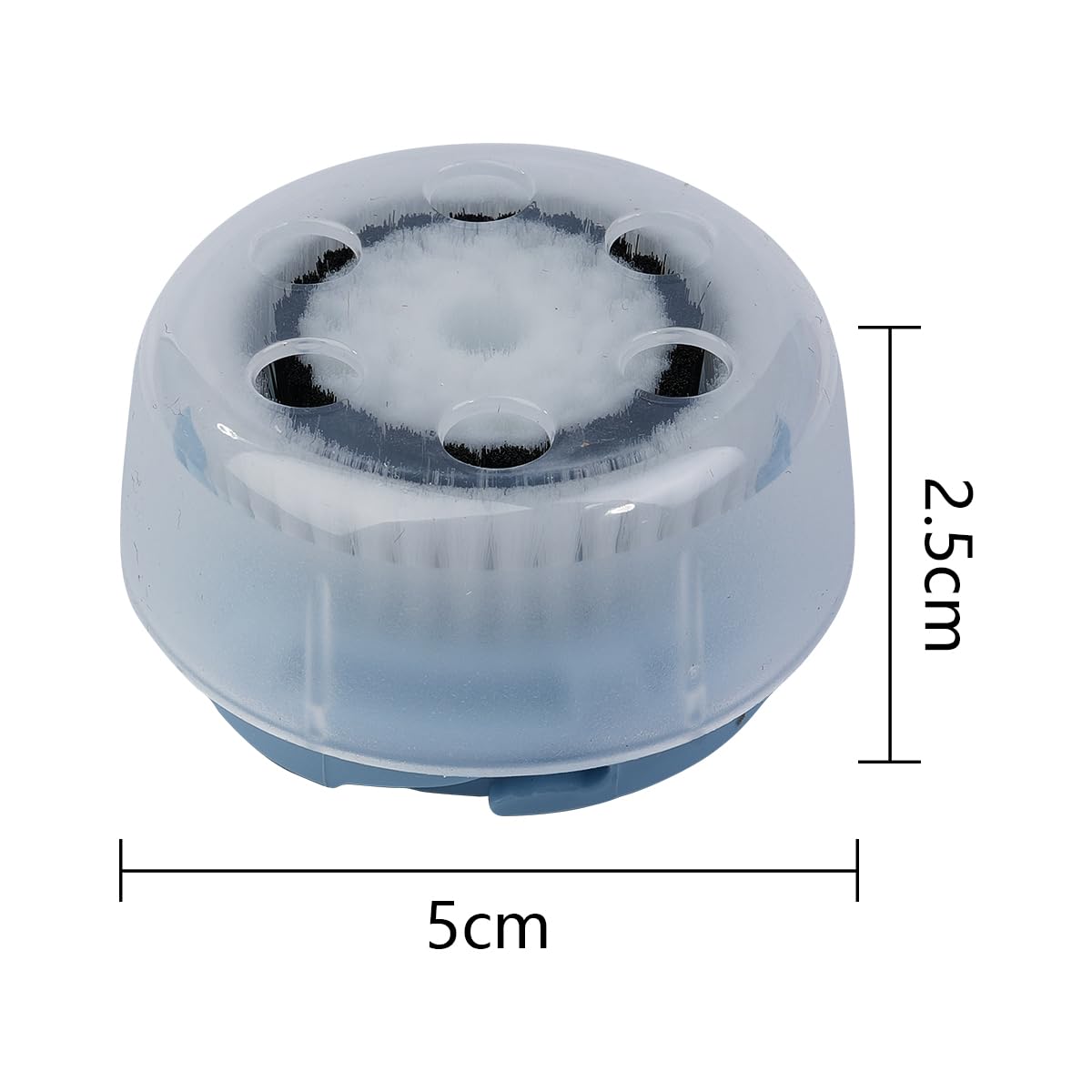 Sarini Testina di Ricambio da 6 Pezzi per detergente Viso Compatibile con Mia 1, 2, 3 (Aria), Smart Profile, Alpha Fit, Plus, Sonic Radiance