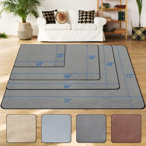 Barpor Waschbare Urinierunterlagen für Hunde: 122 x 165 cm-grau-wiederverwendbar-stark absorbierend-auslaufsicher-kaufest-rutschfest-Hunde-Laufgitter-Pads