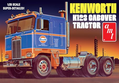 Kit Modelo Escala 1:25 Kenworth K-123 Cabover Gulf AMT miniatura 5