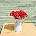 Mandy's Red Artificial Poppy Silk Flowers for Home Kitchen Wedding Decorations (Pack of 30)