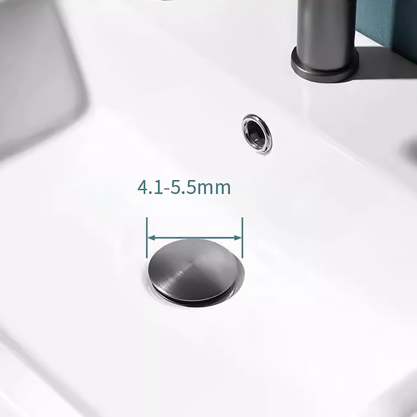 Syphon Waschbecken mit Pop Up Ablaufventil und Überlauf,Reinigungsöffnung,Geruchsverschluss,Höhenverstellbares,Waschbecken Ablaufgarnitur Waschtisch Siphon