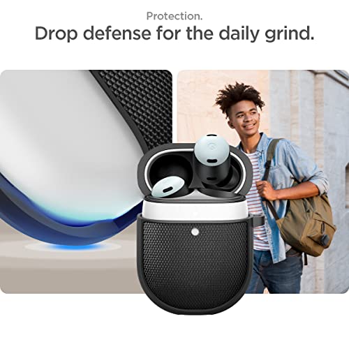 Image of Spigen for Google Pixel Buds Pro Case, Carabiner Included, Classic Design, Shock-Proof Cover, (Classic Fit) - Black