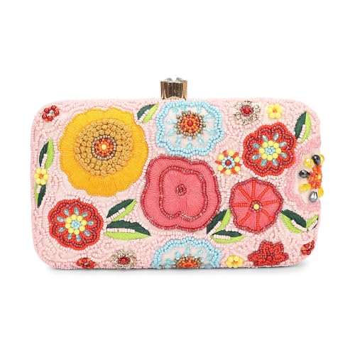 Image of LONGING TO BUY Hand Crafted Designer Box Clutch - Zari Embroidery For Women