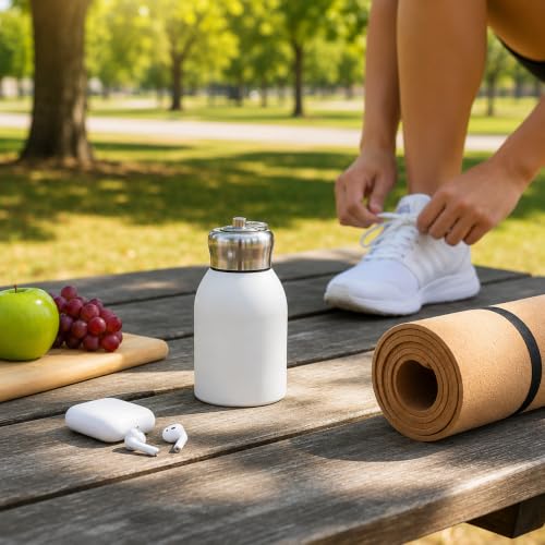 Image of 316 Stainless Steel Water Bottle 300 ml | Hot & Cold | Durable & Leak-Proof | For Office, Home, Kids, School For Women Men | 300ml water bottle | White