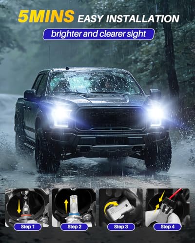 Image of AUTOONE H10 Fog Bulb, 7 Times Brighter H10 Bulb, 3 Min Quick Install, No Flicker, 20 Years Lifespan