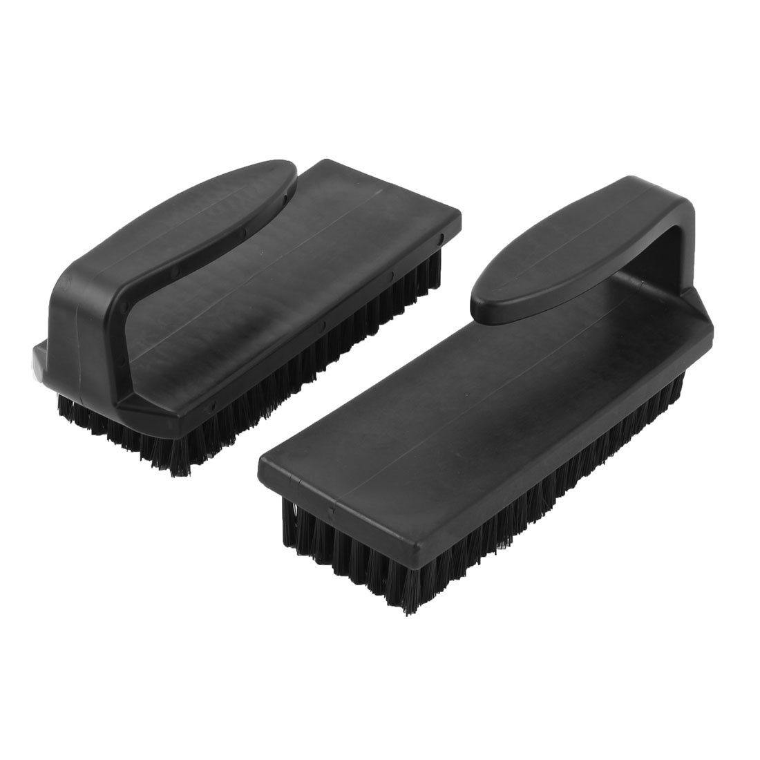 Aexit 2pcs Black Cleaning Brushes Plastic Handle U Shaped Anti Static Conductive debris Antistatic Brushes Cleaning Brush