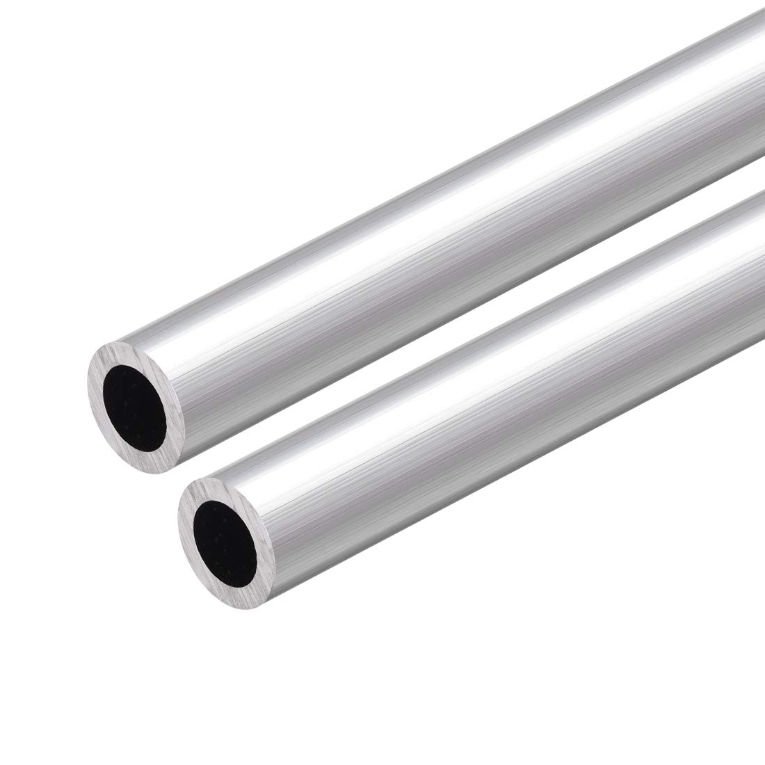 uxcell 6063 Aluminum Round Tube, 300mm Length 15mm OD 10mm Inner Dia Seamless Aluminum Straight Tubing 2 Pcs
