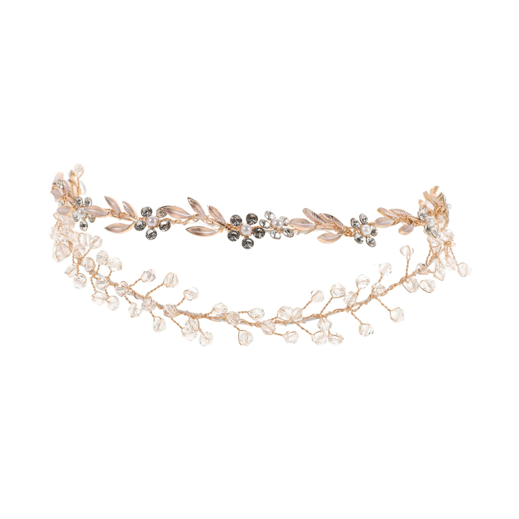 NOLITOY 3piezas Diadema De Perlas Artificiales Para Novias Adorno De Cabello Para Bodas y Accesorio Elegante De Mujer Para Celebraciones Formales