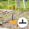 M METERXITY 20-Pack Drip Irrigation Barbed Fittings, for 1/2 Inch Tees Tubing Connector Plastic Coupling Irrigation Parts for Garden/Greenhouse/Aquarium/Flower Pot, Drip Pipe Accessories #4