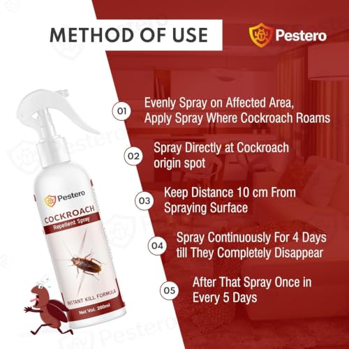 Image of Cockroach Killer Spray | Herbal Cockroach Repellent For Home Kitchen |Cockroach Spray
