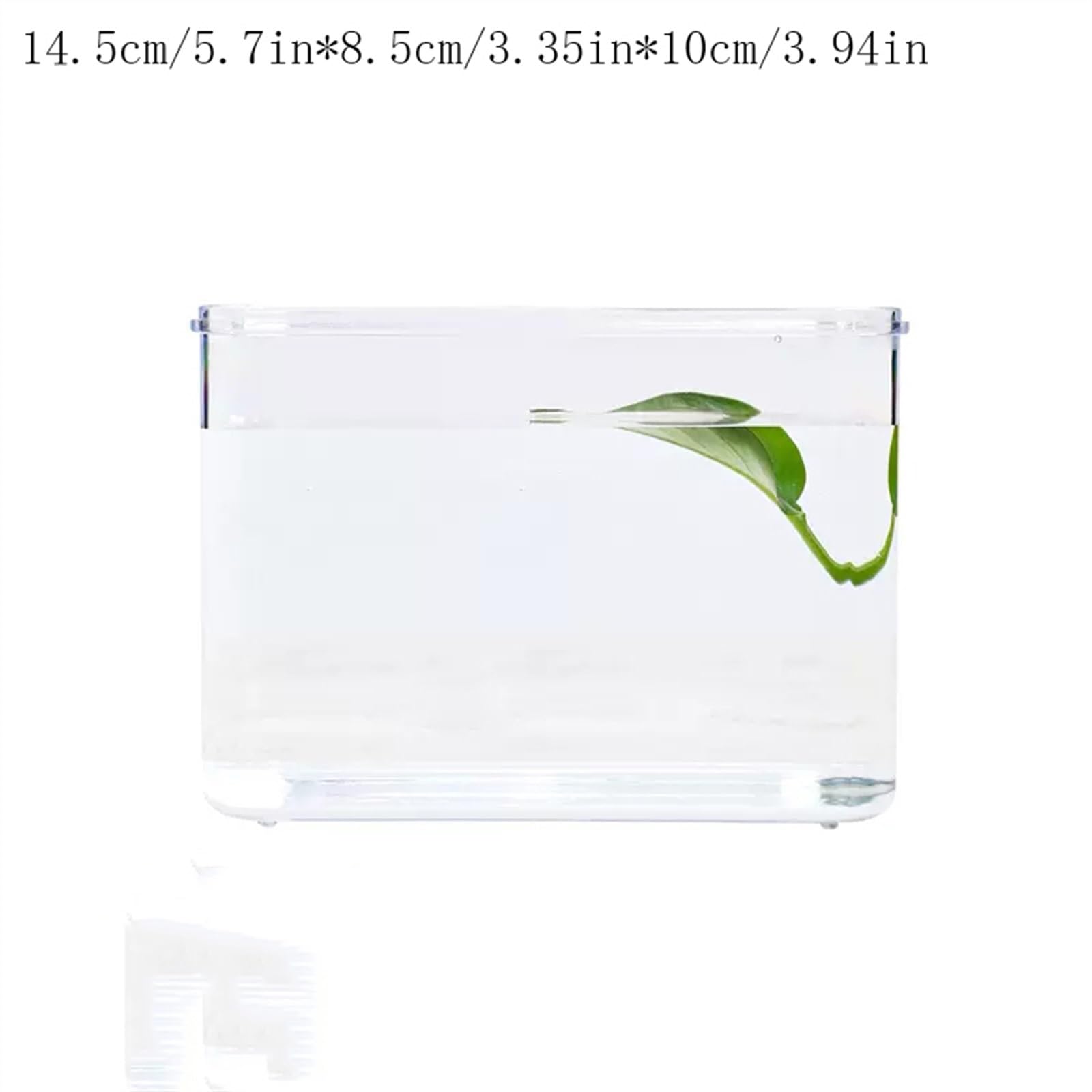 Acquario Acquario for pesci Desktop da ufficio Piccolo acquario Scatola acrilica Combinazione di piccoli acquari montati singolarmente Trasparente trasparente Acquario per pesci rossi (Color : D)