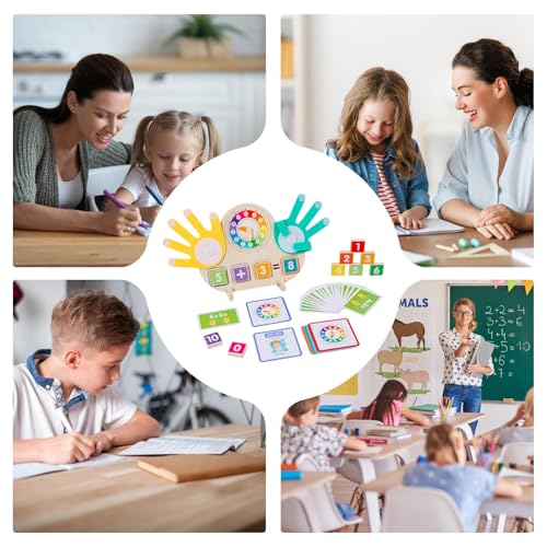 Blocs éducatifs de comptage numérique en bois durable pour apprentissage mathématique premium - 4