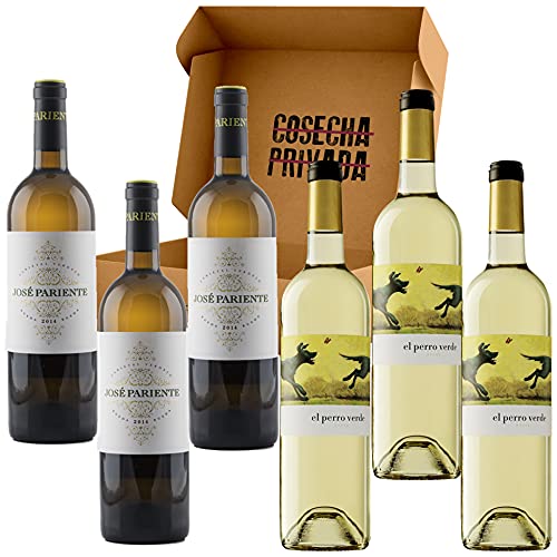 Vino Blanco Verdejo de Rueda - Pack 3 bot José Pariente Verdejo - 3 bot El Perro Verde. Caja 6...