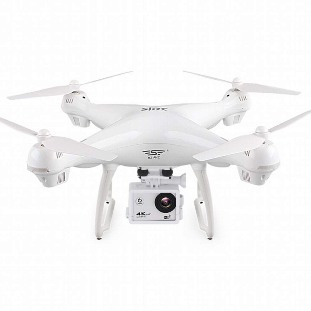 MU Aereo Di Controllo Remoto Aereo Gps Fotografia Drone Aereo Hd 4K Professionale Lunga Durata Della Batteria 16 Milioni Di Matrimonio per Adulti,bianca,Taglia unica