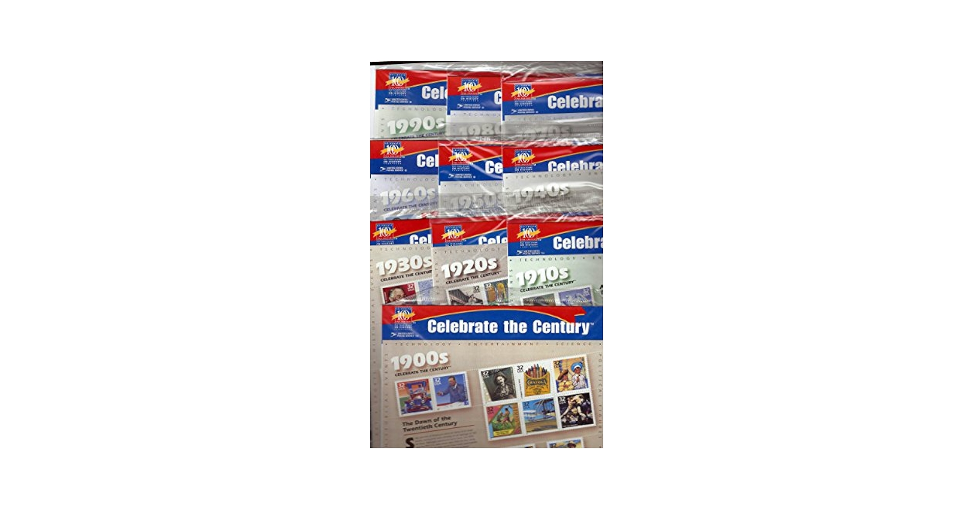 Amazon.com: Celebrate the Century U.S. Postage Stamps 1900