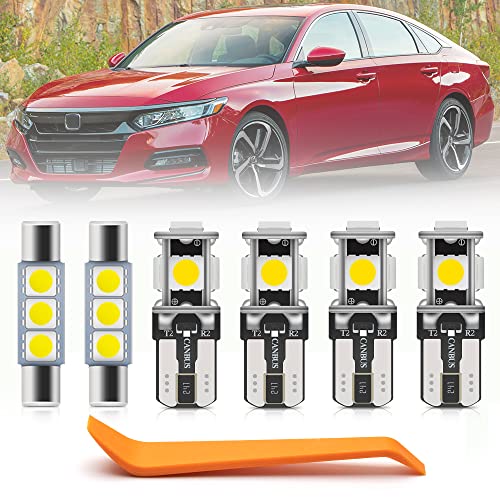 10 lámparas LED interiores para Honda Accord 2013-2022 miniatura 1