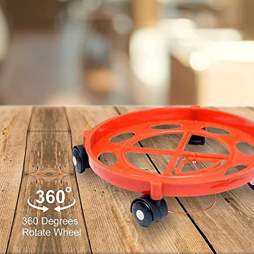 Image of Rincy Plastic Wheel LPG Gas Cylinder Trolley with 4 Wheels (1 Pc) - RG Gas Cylinder Trolley (Multicolor, Pack of 1)