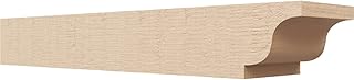 Ekena Millwork 2"W x 4"H x 20"L Newport Woodgrain TimberThane Rafter Tail, Primed Tan