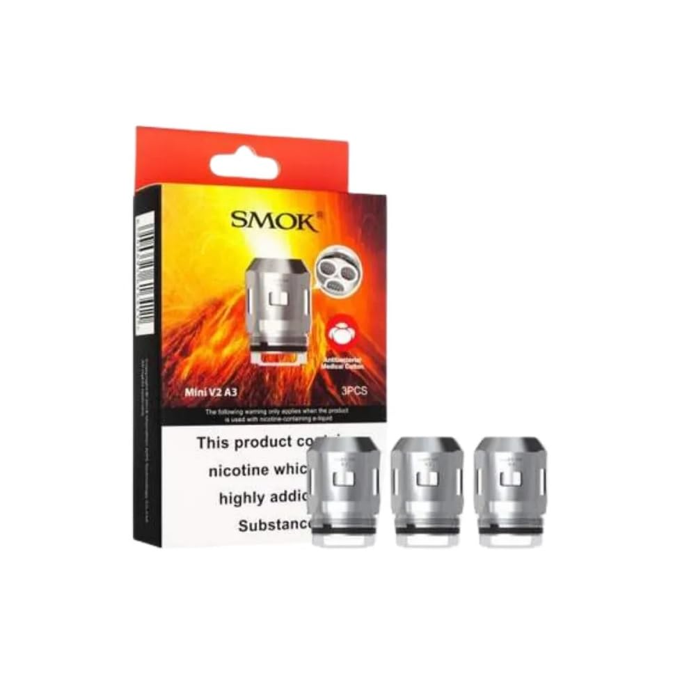 SMOK MINI V2 A3 Coils 0.15 Ohm Pack of 3 - Pure Flavor - Thicker Clouds