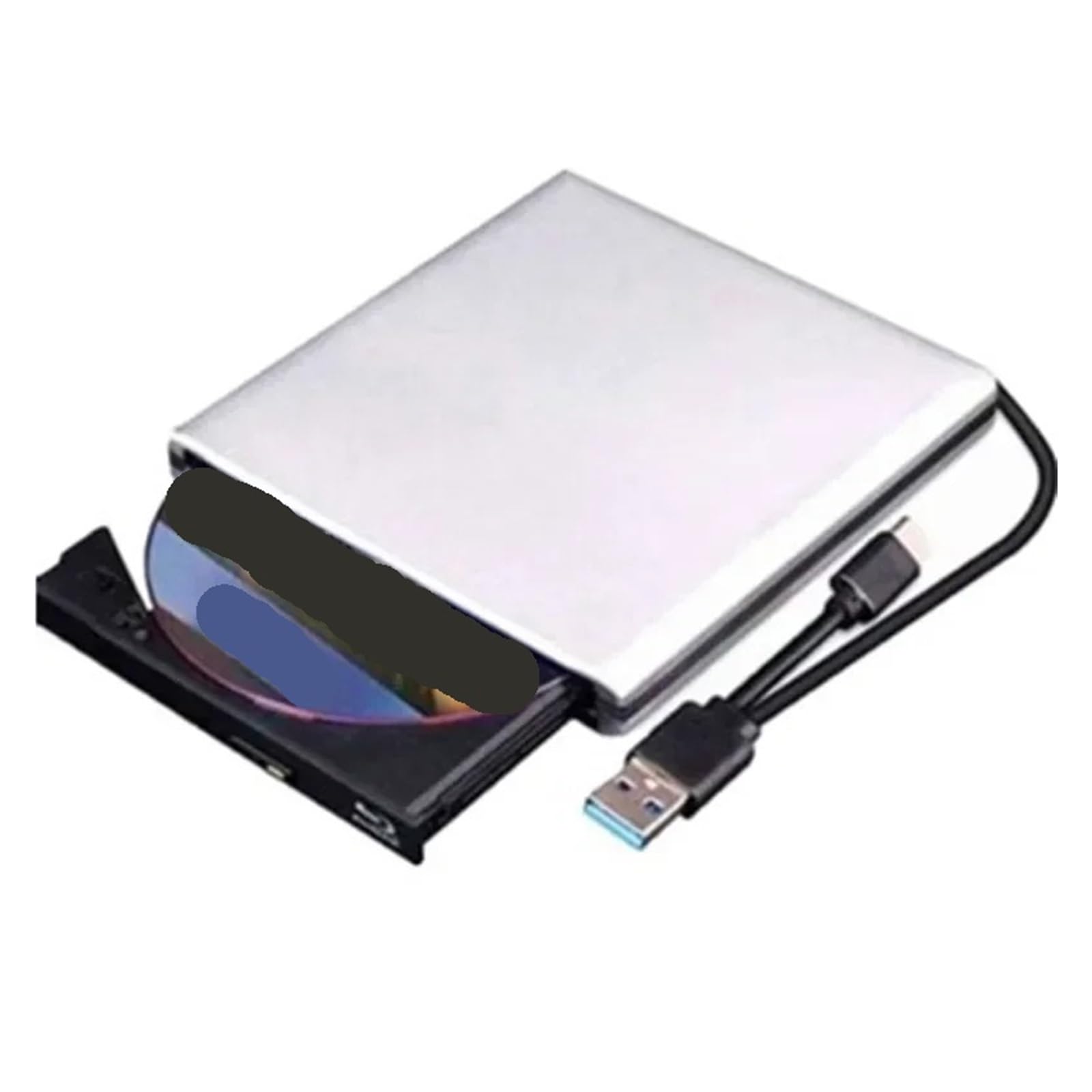 Grabadora/reproductora de BLU-Ray UHD 4K USB 3.0, Unidad óptica Externa, Reproductor/Lector de BLU-Ray 3D Rápido y Conveniente(Nero,4K Playback)