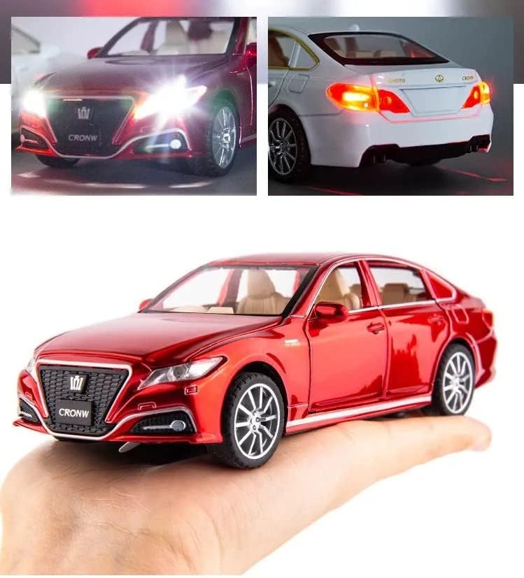 Image of Kids Toy car Playsets 1:32 Diecast Metal Car Crow Toy for Kids Pull Back Metal Cars with 4 Openable Doors Light and Musical Sound (Multi)