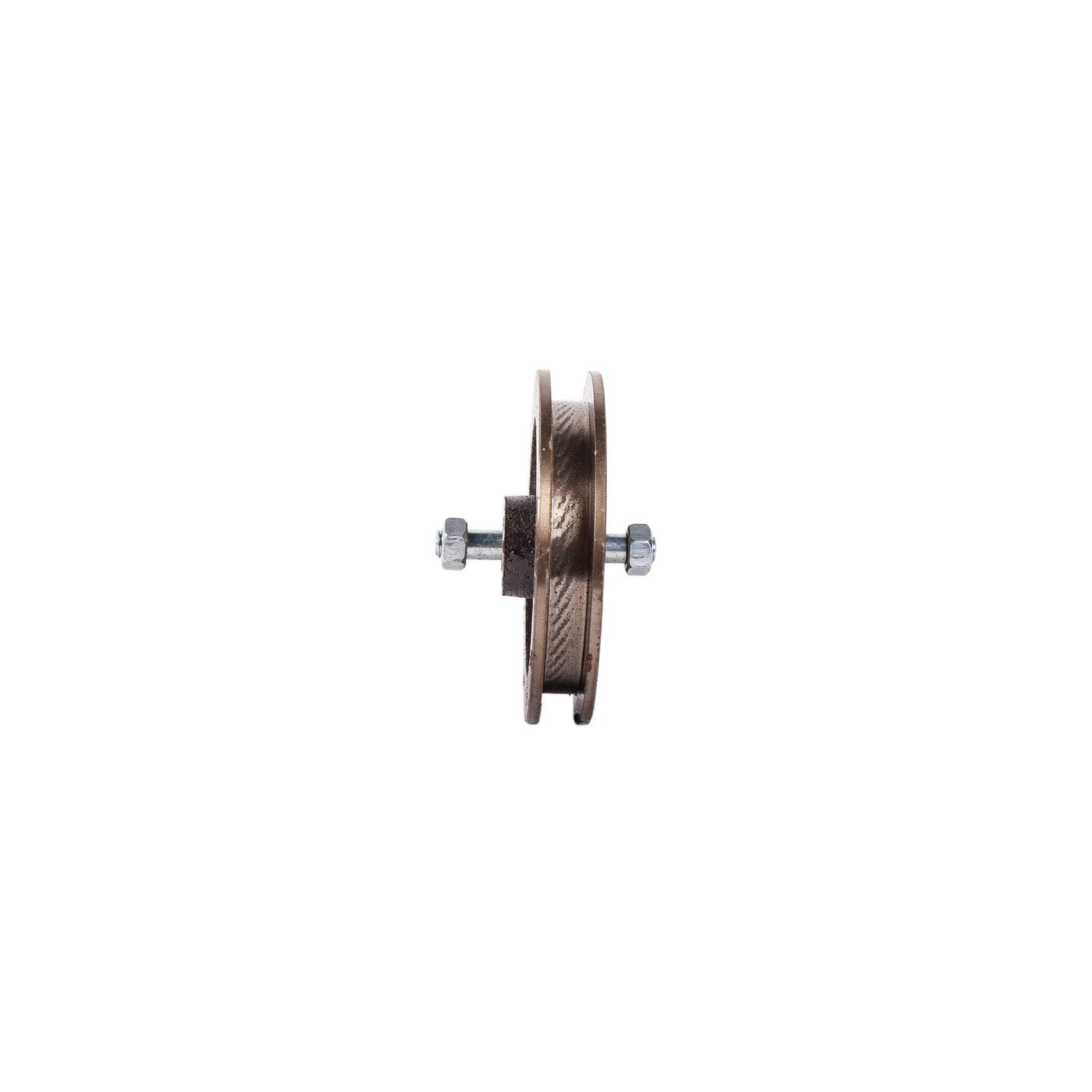 Schiebetürrolle Ø120 mm / 100 kg Tragkraft/MEA, Gußrolle, Schiebetorrolle, Schienenrolle, Holztor, Scheunentor, Stalltor