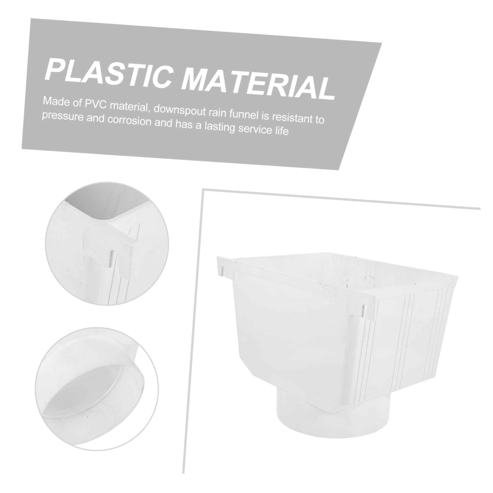 Deviatore per Pluviale in PVC Bianco, Raccoglitore Acqua 1 Pz | Lavorazione Precisa, Lunga Durata, Scolo Pubblico e Fabbrica, Impiego Industriale per Canalizzazioni