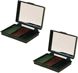 garden mile® 5 Color Camuflaje Face Paint Compact Cartridge Pallet con Espejo | Army Cadet Military Camo Field Paint Army Face Cream GI War Paint, 2