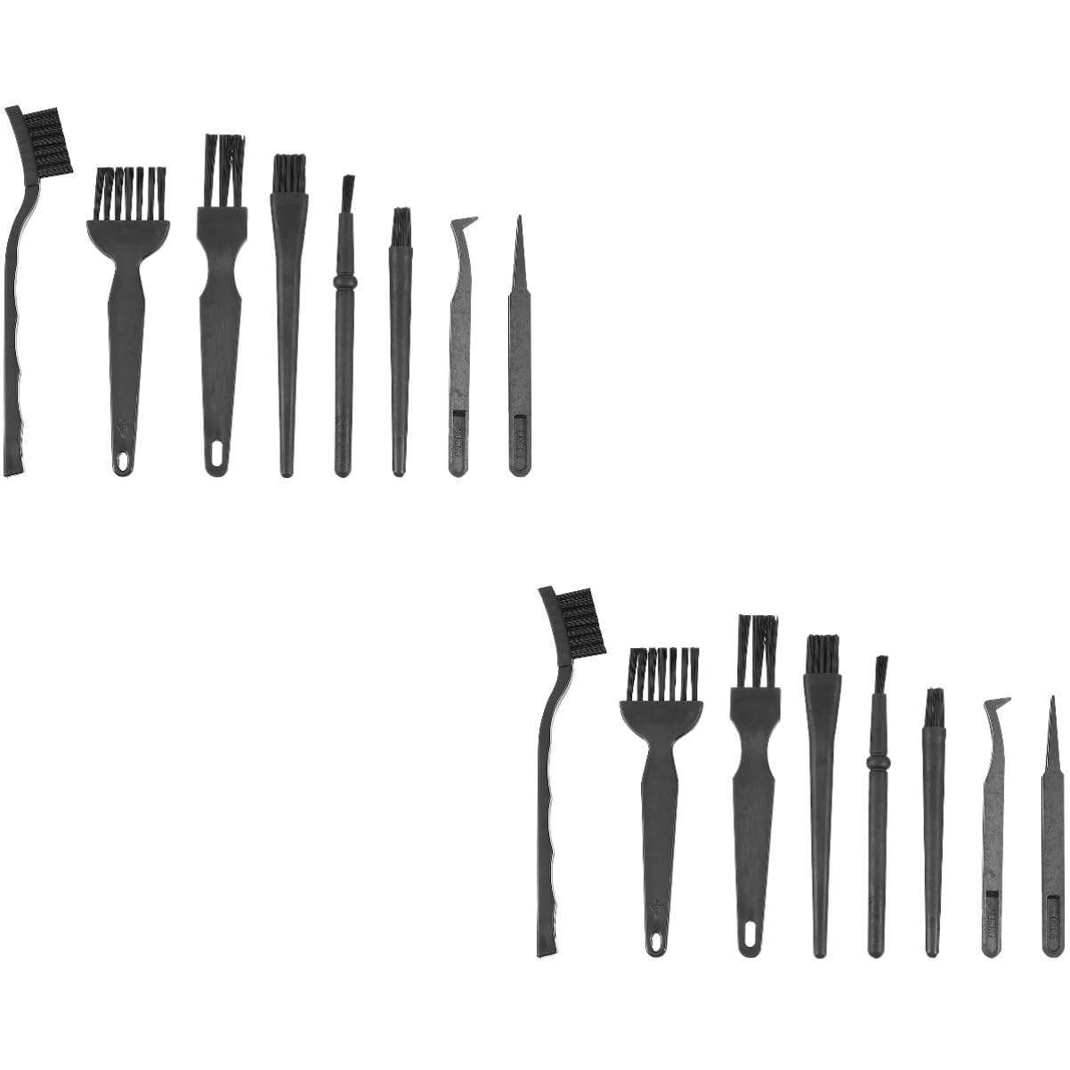 Generic 16 Pcs Anti-Static Brush Cleaning Brush Keyboard Cleaning Kit Portable Brush Portable Hair Brush Keyboard Brush PVC Computer Dust Brush