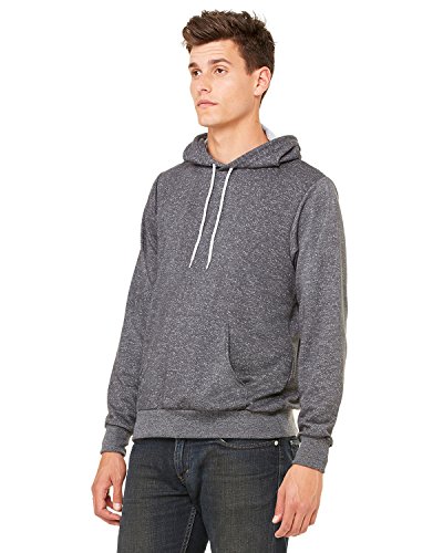 Bella + Canvas Unisex Poly-Cotton Fleece Pullover Hoodie (Digital Grey) (M)4