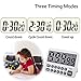 FCXJTU Digital Kitchen Timer, Large Display Countdown/Up Timer with Digits Directly Input, Fast Setting, Loud Alarm, ON/Off, Magnetic Back Stand for Cooking, Baking, Study