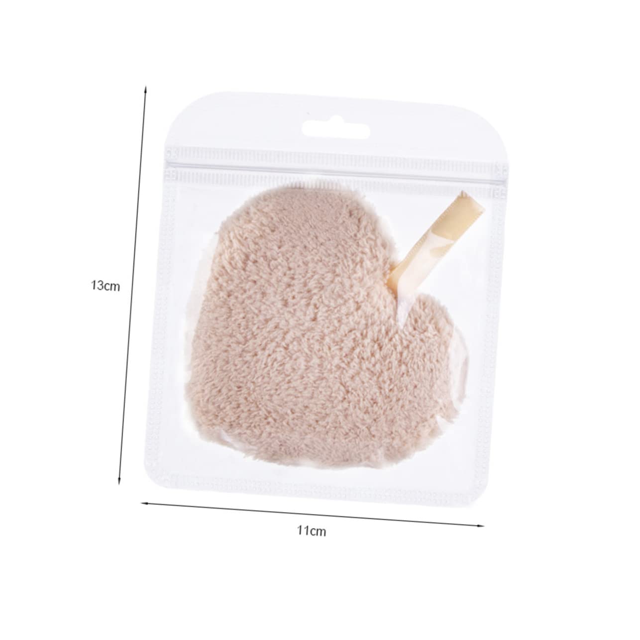 Healeved 3Pcs Heart Shaped Makeup Removal Pads Reusable Face Washing Sponges for Gentle Cleaning Cosmetic Supplies for Women Coffee Color for Makeup Removal