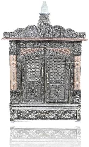 Handicrafts Pooja Temple for Home, Office and Mandir Wooden Decorative Dev Ghar (7x10 Inches)