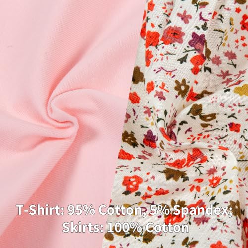 Image of Mud Kingdom Girls Outfits Cute Cartoon Polka Dots Summer Holiday Clothes Sets