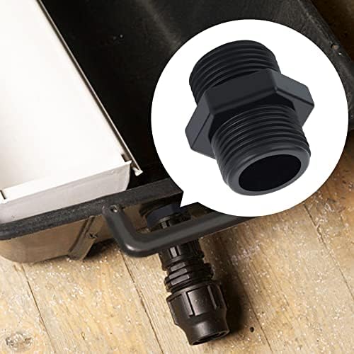 Accesorios de tubería hexagonal de PVC de 50 mm con rosca macho doble antiderrames 6