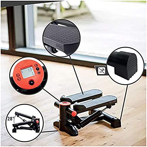 Elliptical Machine - Mini Stepper Stair Stepper - Stepper Fitness Cardio Exercise Trainer - Elektrische pedaaltrainers Walking Machine - voor training op kantoor en thuis - Afbeelding 3