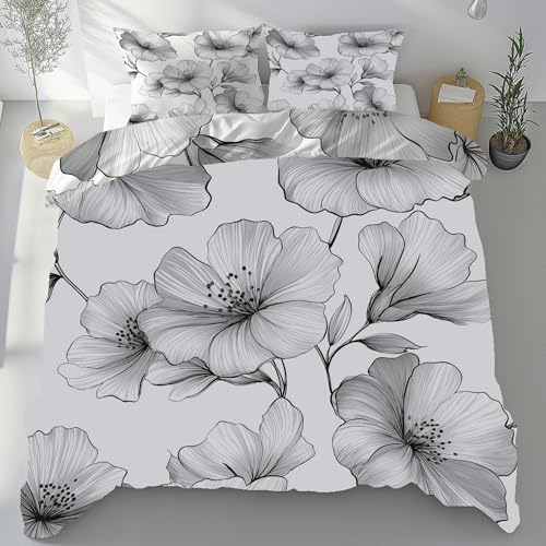 Housse de couette 200x220 microfibre infroissable fermeture éclair