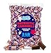 Patriotic Candy - 3 Pound Pack (About 220 Count) - Chocolate Flavored Caramels - Fourth of July Candy Bulk - Individually Wrapped Red White and Blue Taffies
